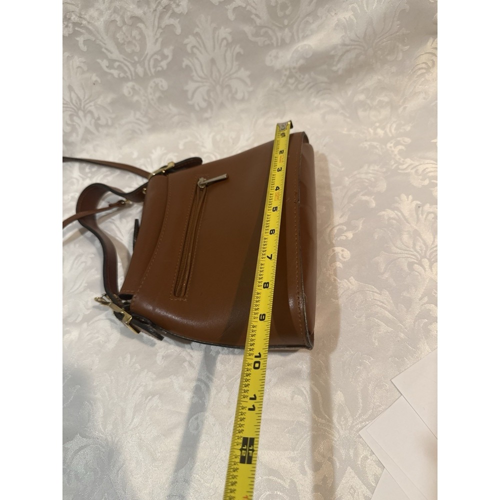 Lancaster Paris Vtg Smooth leather crossbody + Hand bag Purse Marron/Brown - Picture 12 of 16